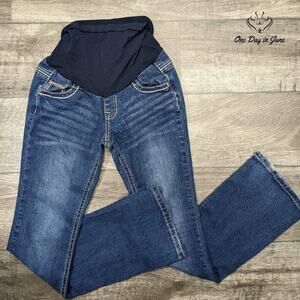Indigo Blue Maternity Capri Jeans Size XS